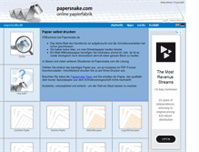 Tablet Screenshot of papersnake.de